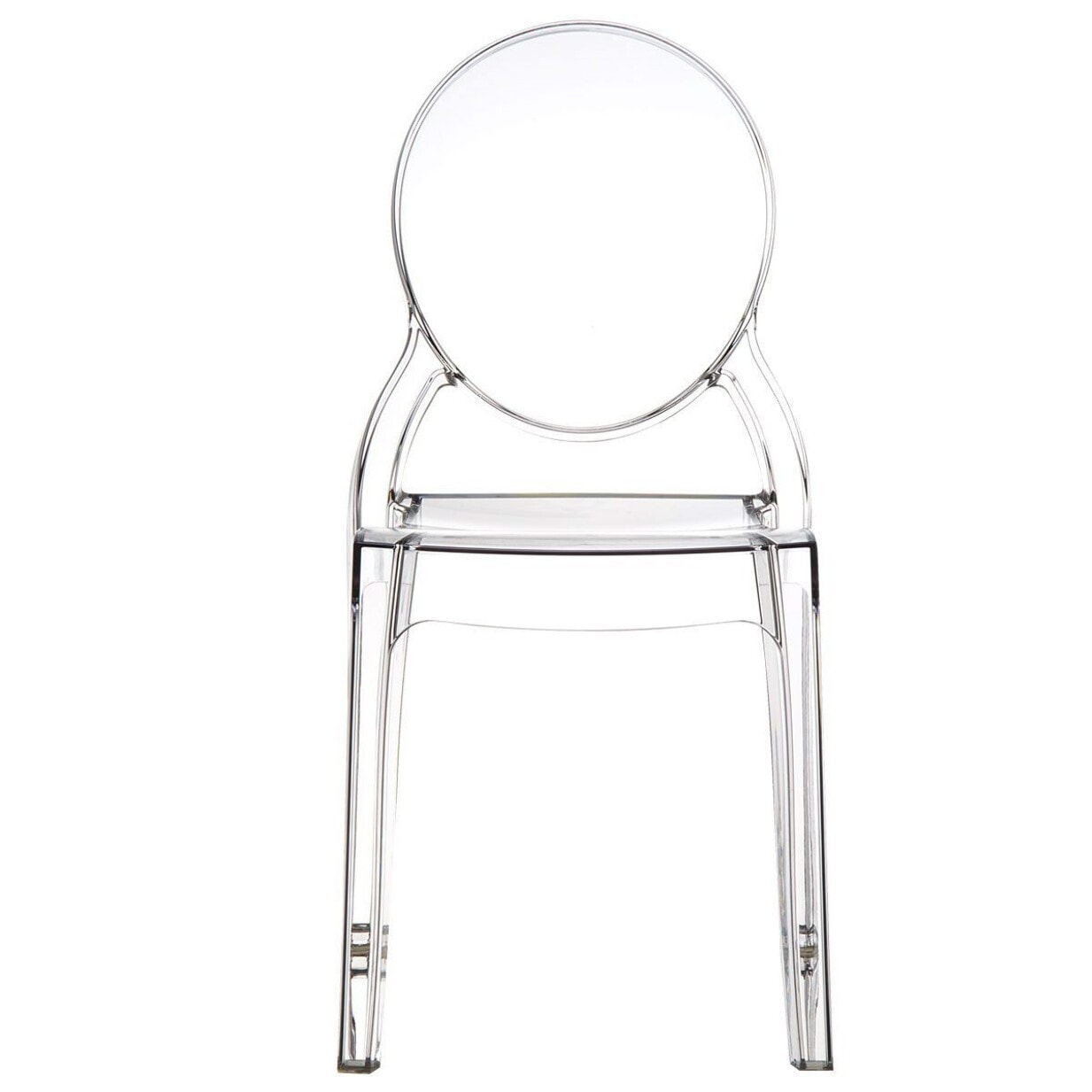 Set di 2 sedie BRERA in policarbonato trasparente