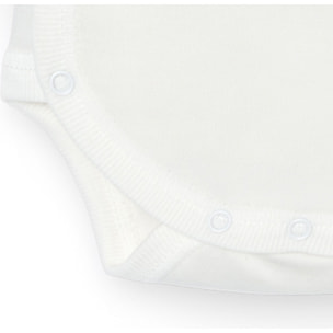 Body cruzado bebé manga larga puntilla