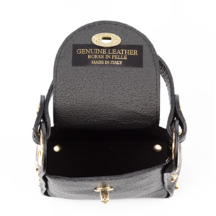 Alviano bolso de mano mujer. Piel auténtica Dollaro.