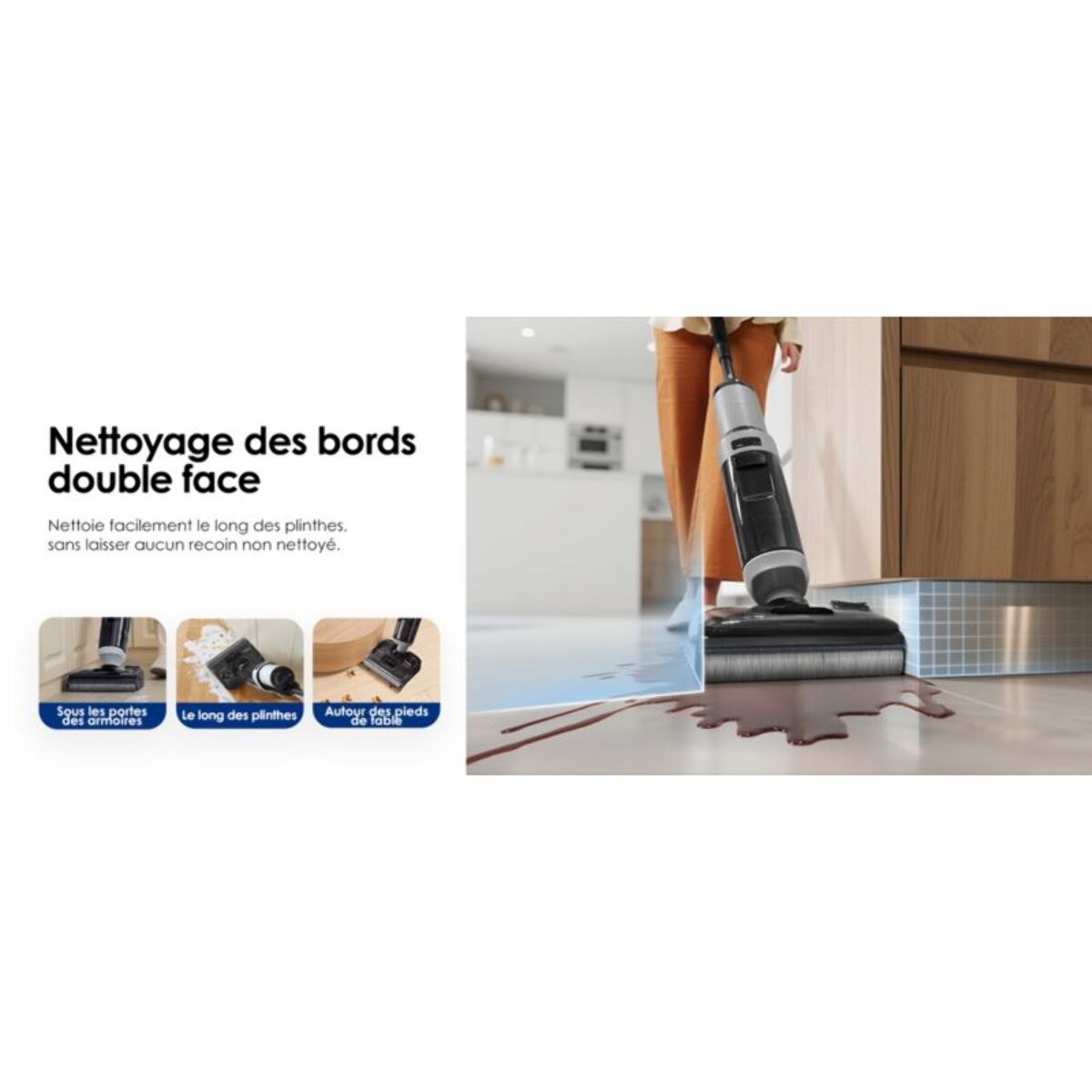 Aspirateur laveur TINECO Floor One i5 Stretch Plus Light gris