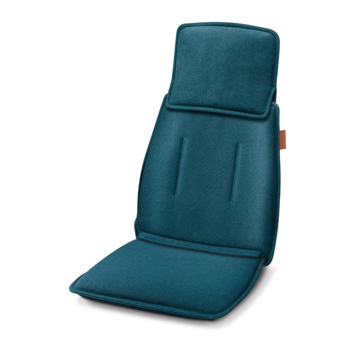 Housse de siège massant shiatsu bleu pétrol