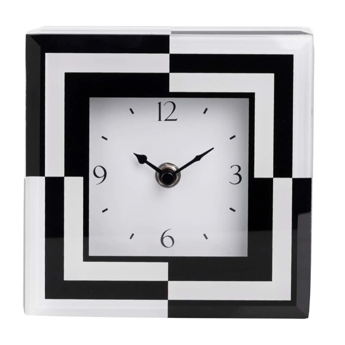 Reloj Cristal Impresion Foil 15x5x15 Cm