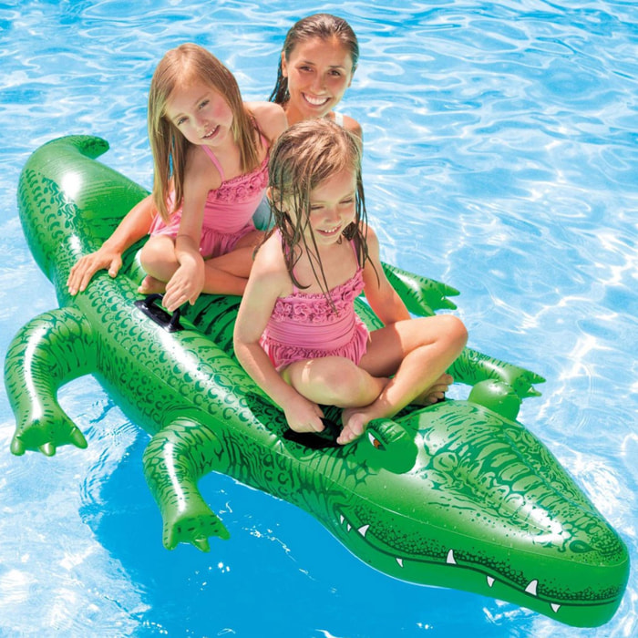 Intex Cavalcabile Coccodrillo, 203x114 cm