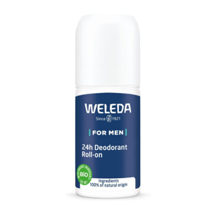 WELEDA - Déodorant roll-on 24H Homme - 50 ml
