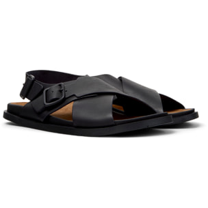 Sandalias - CAMPER Lluc Sandal - Negro - Cuero liso