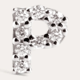 Pendiente Suelto Letter Sparks Plata