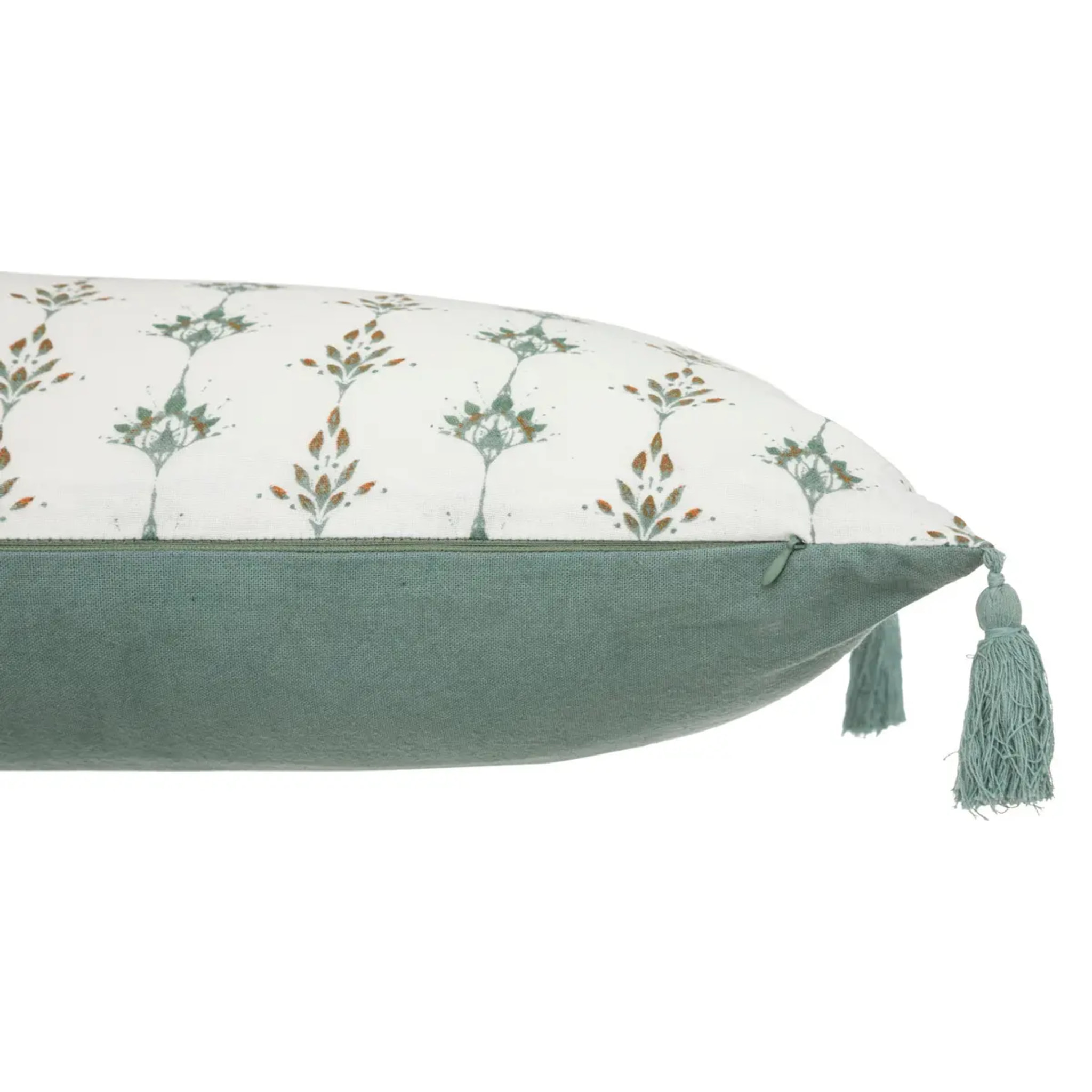 Coussin "Jamana" 30x50cm vert céladon