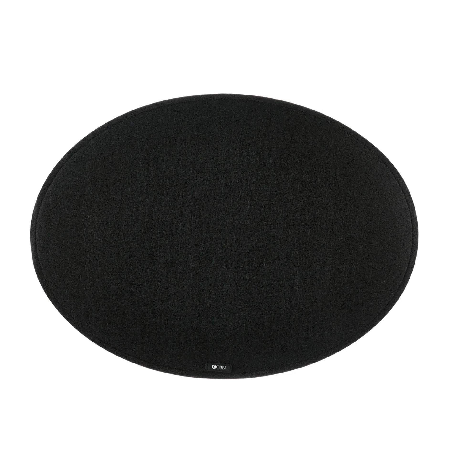 Set de table ovale - 6 pièces - Feutre recyclé noir