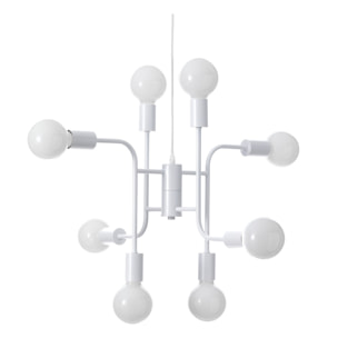 Suspension Tomasucci PAUL, en acier et métal, blanc, 59 × 59 × 43 cm