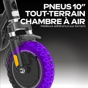 Trottinette électrique EZWAY EX100 - 25 km/h, 25 km d'autonomie, batterie 21,6V 10,4Ah, frein à disque, pneus tout-terr