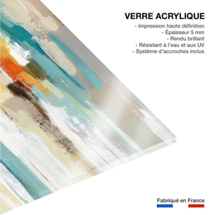 Tableau abstrait structure liquide  Tableau plexiglas