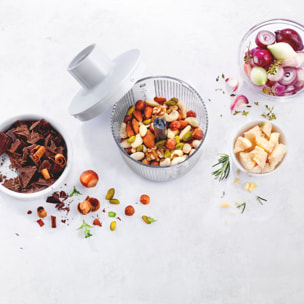 Mixeur plongeant, DC Motor, Blanc argenté