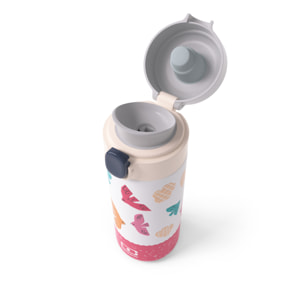 Gourde isotherme à bec verseur Pop 360ml Rose Birds