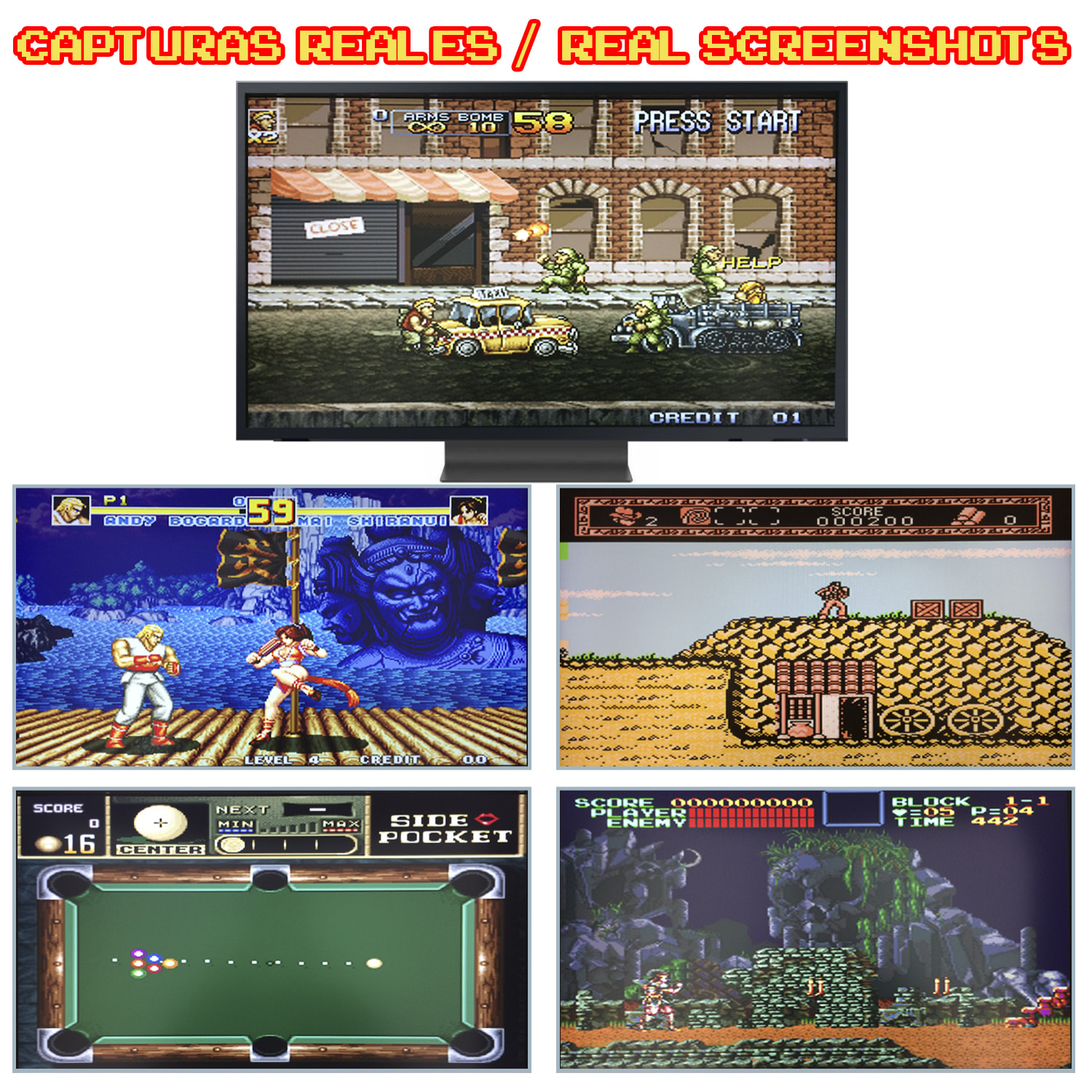 Pandora Twince. Emulatore di console arcade per giochi classici HDMI. 2 joystick senza fili. 1 e 2 giocatori.