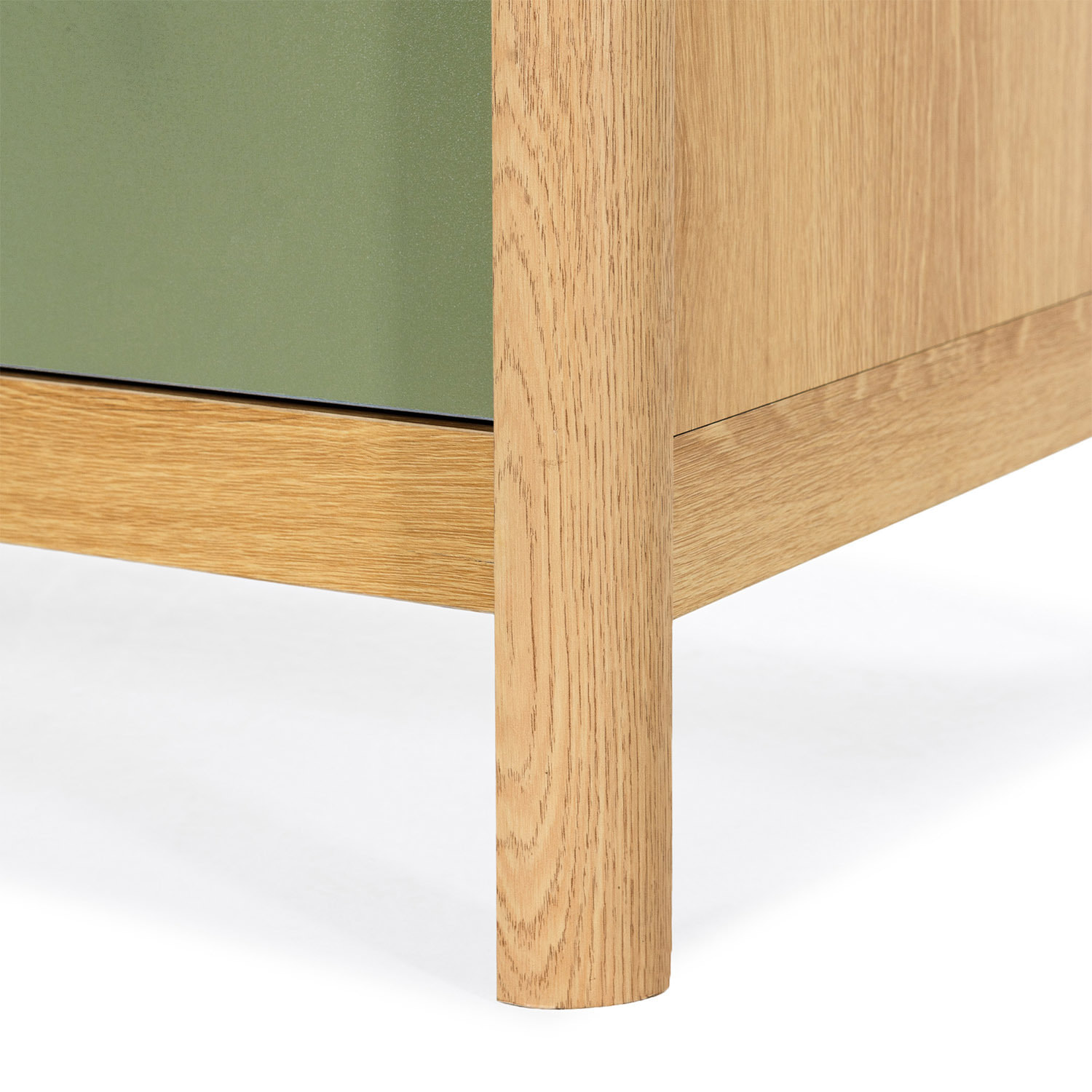 Mueble Tv Nassau 2 puertas efecto Roble/Verde