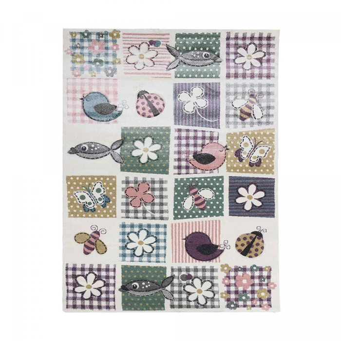 Tapis enfant tissé motif géométrique LANE