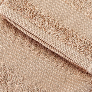 UNO CASA DESIGN Coppia Asciugamano + Ospite Julia in Spugna di Puro Cotone 500 gr/mq