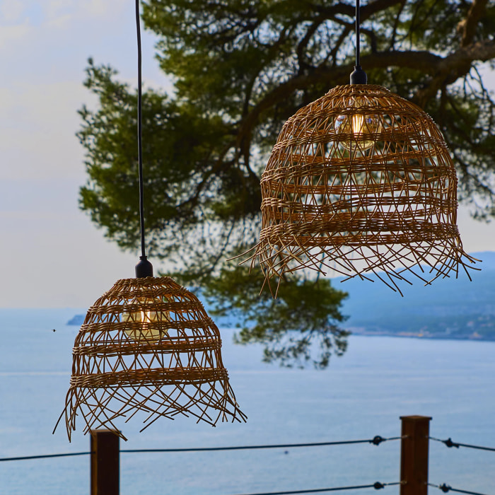 2 Abat-jours seuls HAWAII LONG H45/35CM