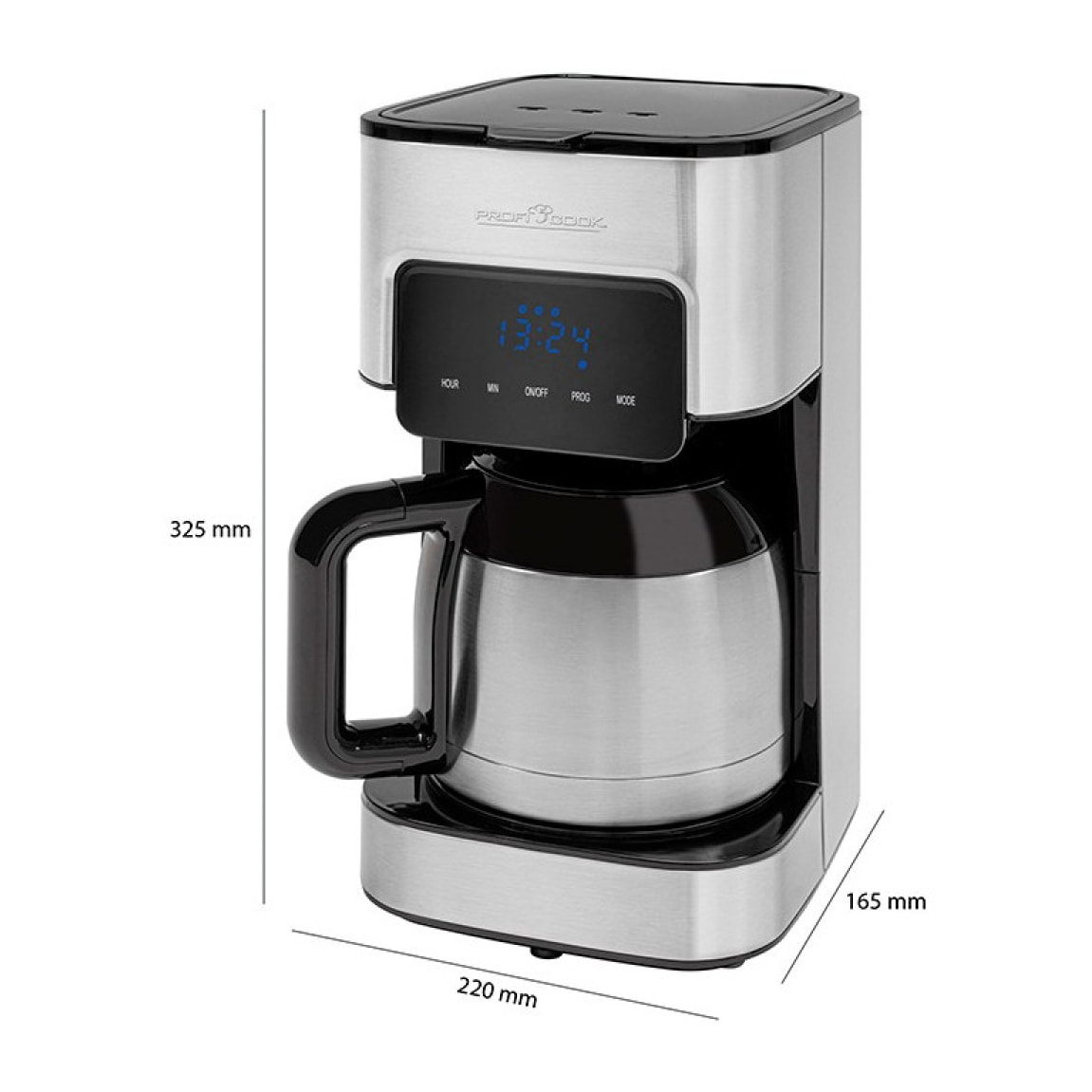 Cafetière thermos 8-10 tasses 800W Proficook PC-KA 1191