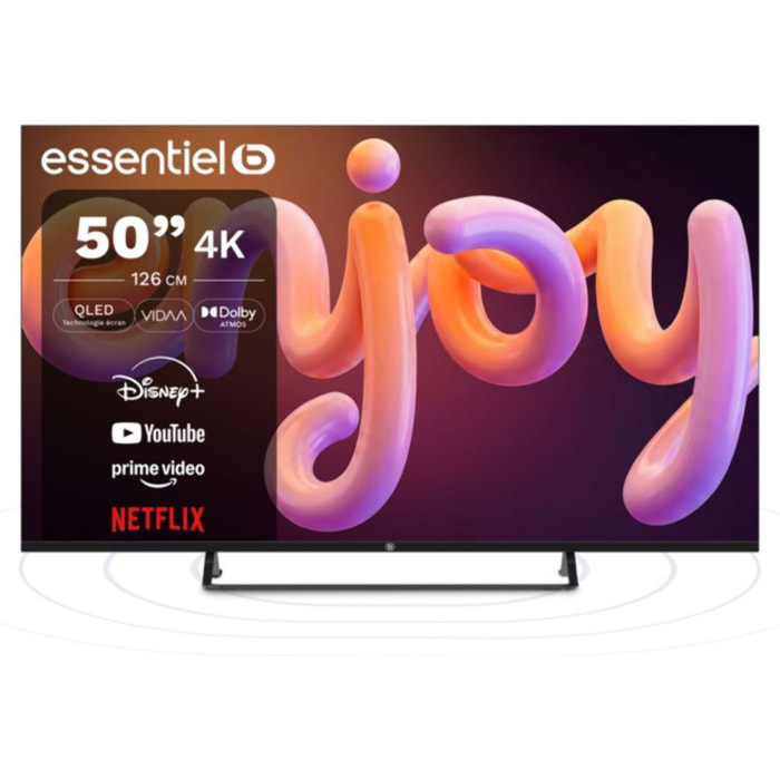 TV QLED ESSENTIELB 50QLED307 50" (126 cm) 4K - Smart TV