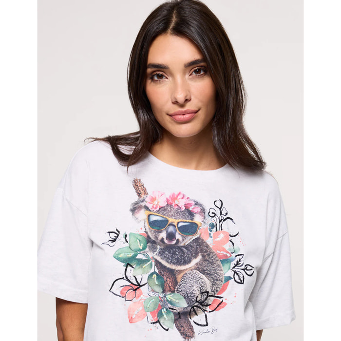 Camiseta Manga Corta Gris Claro - Kolala