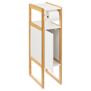 Dérouleur meuble avec réserve "Naturéo" blanc