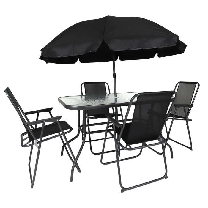 TABLE DE JARDIN 4 CHAISES PARASOL