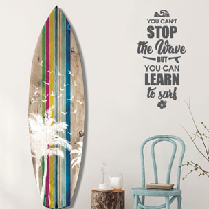 Planche de surf décorative palm surf Tableau alu Dibond