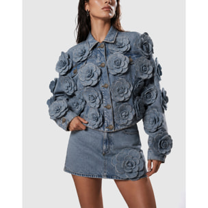 PHILIPP PLEIN Chaqueta vaquera ROSES