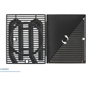 Barbecue gaz CAMPINGAZ Premium 4W noir 4 brûleurs sur chariot, 72x46 cm