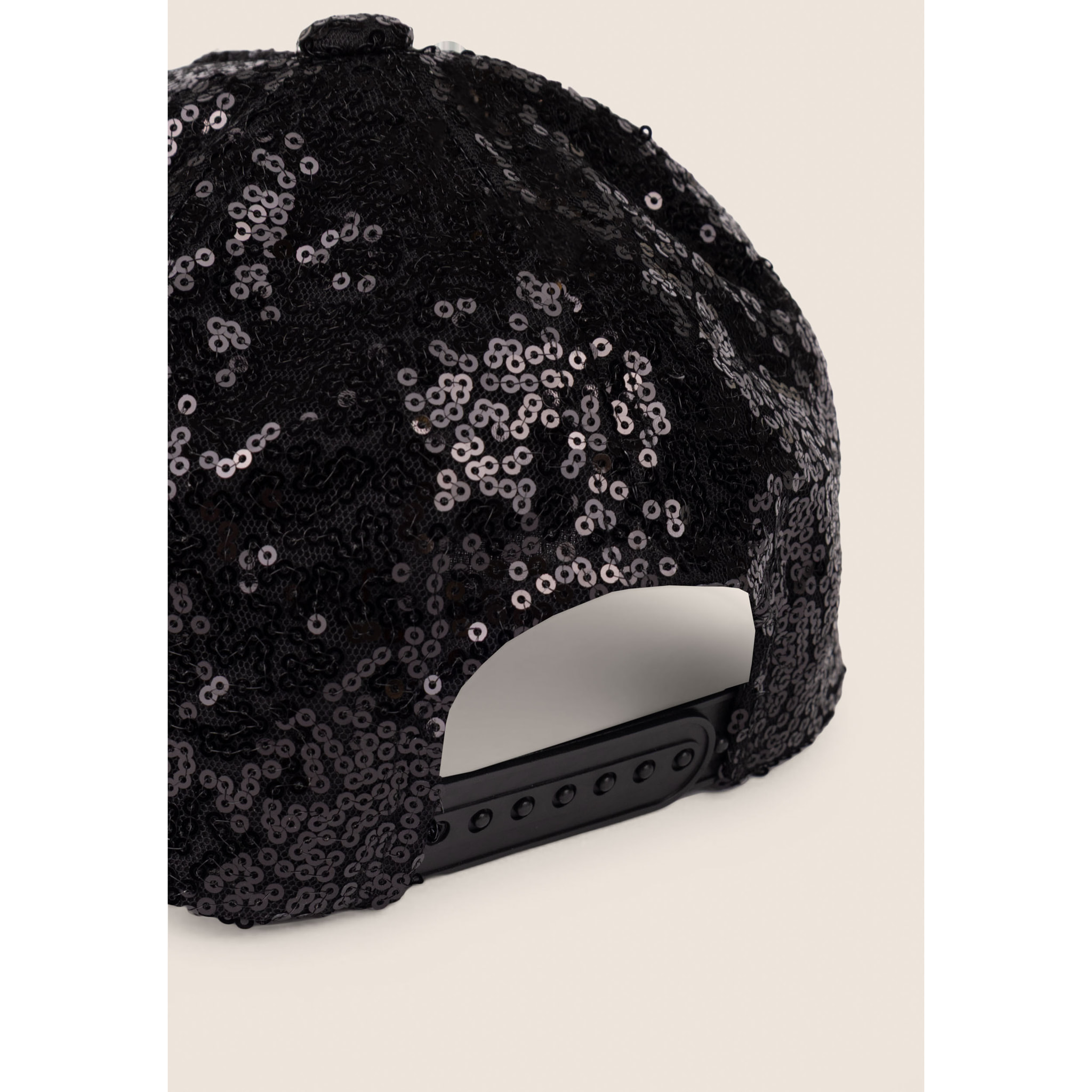 Berretto Junior stile baseball con paillettes e logo omino