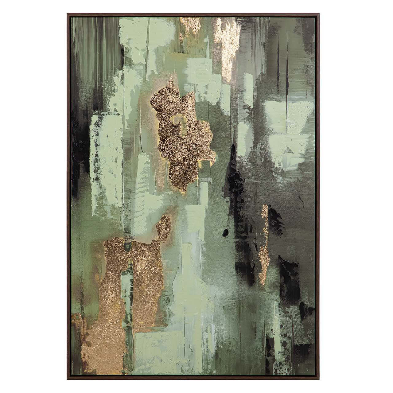 Cuadro Abstracto 50% Pintado A Mano 83x4x123 Cm