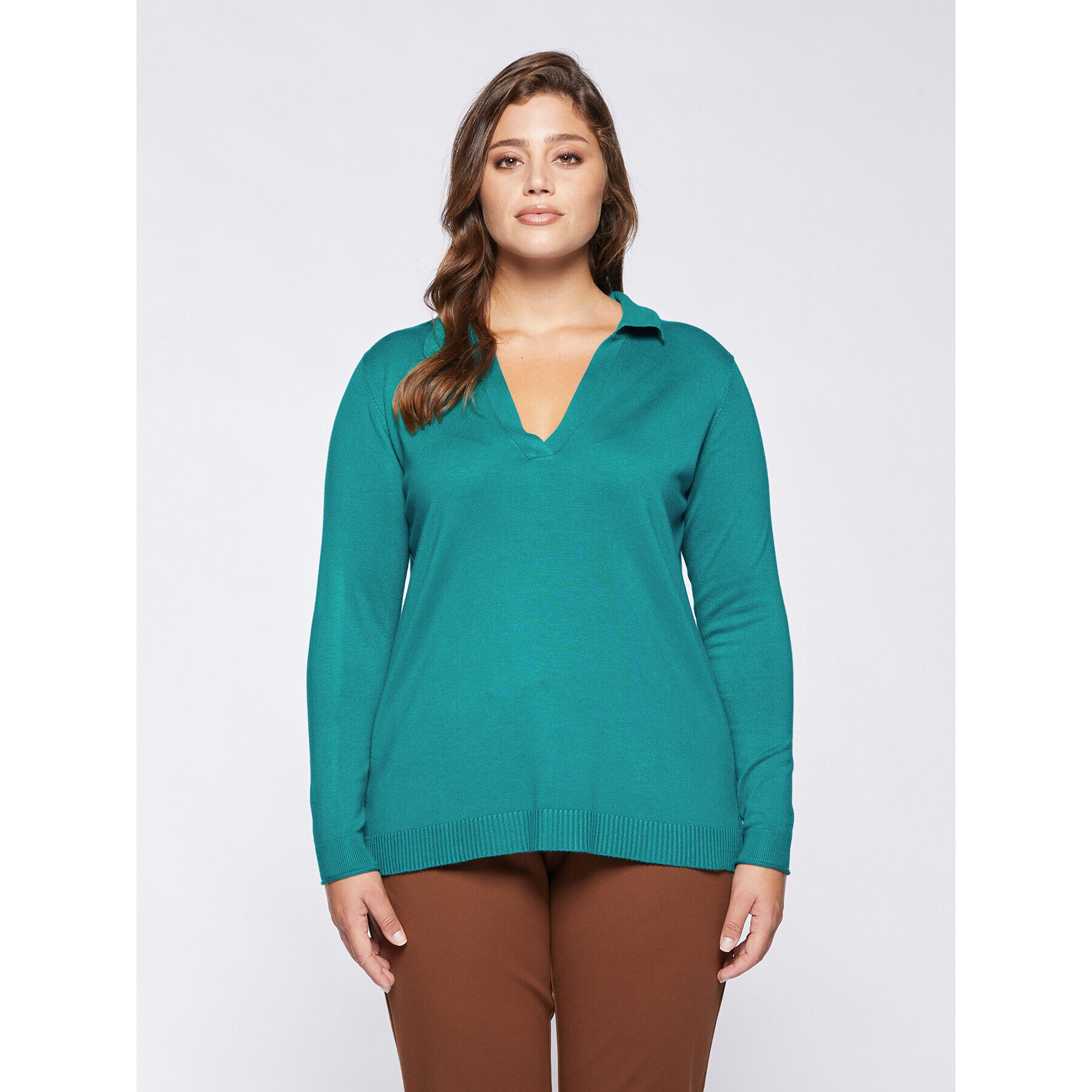 Fiorella Rubino - Jersey con cuello de polo - Verde