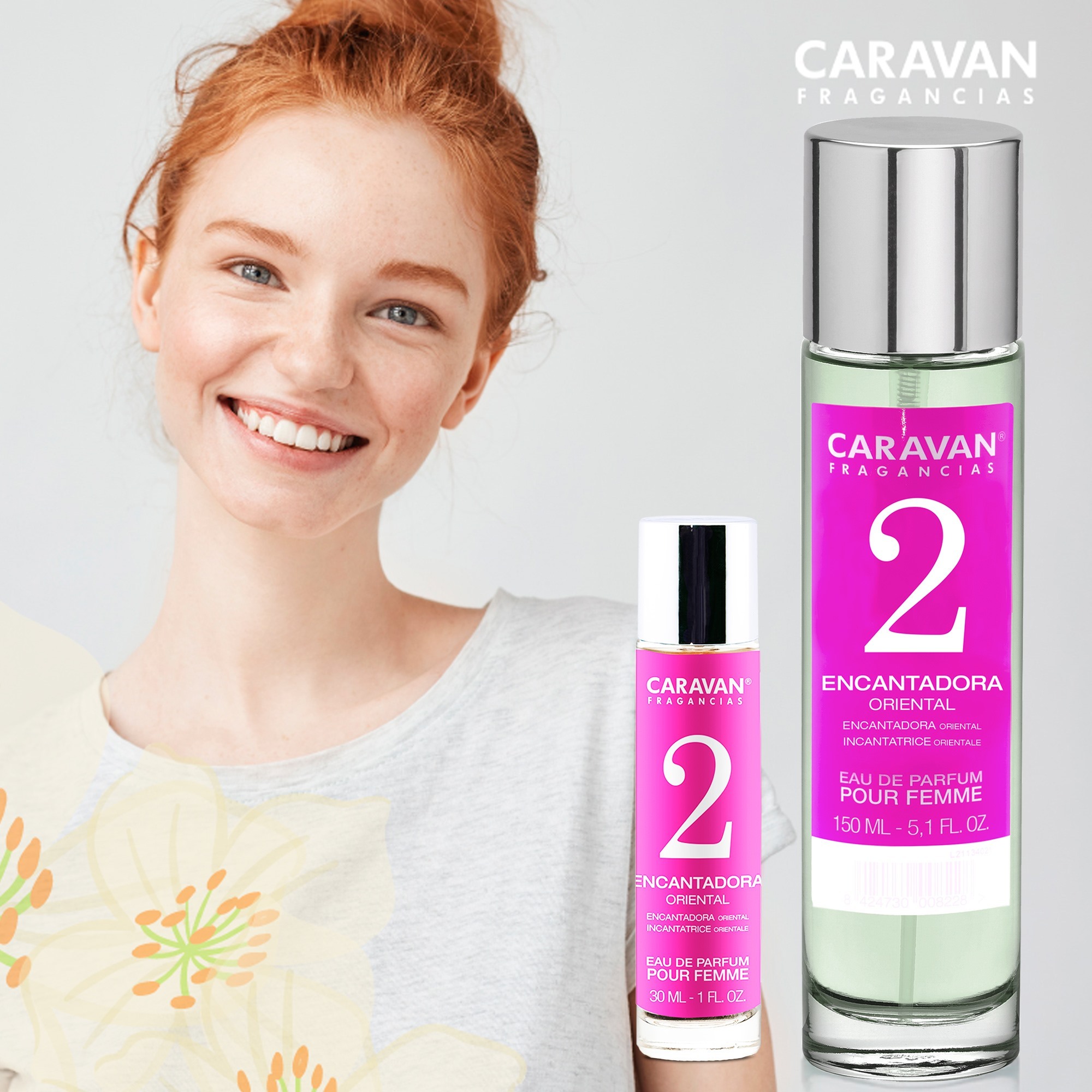 Caravan fragancias - caja de regalo con 2 perfumes nº2 de 150 ml, para mujer
