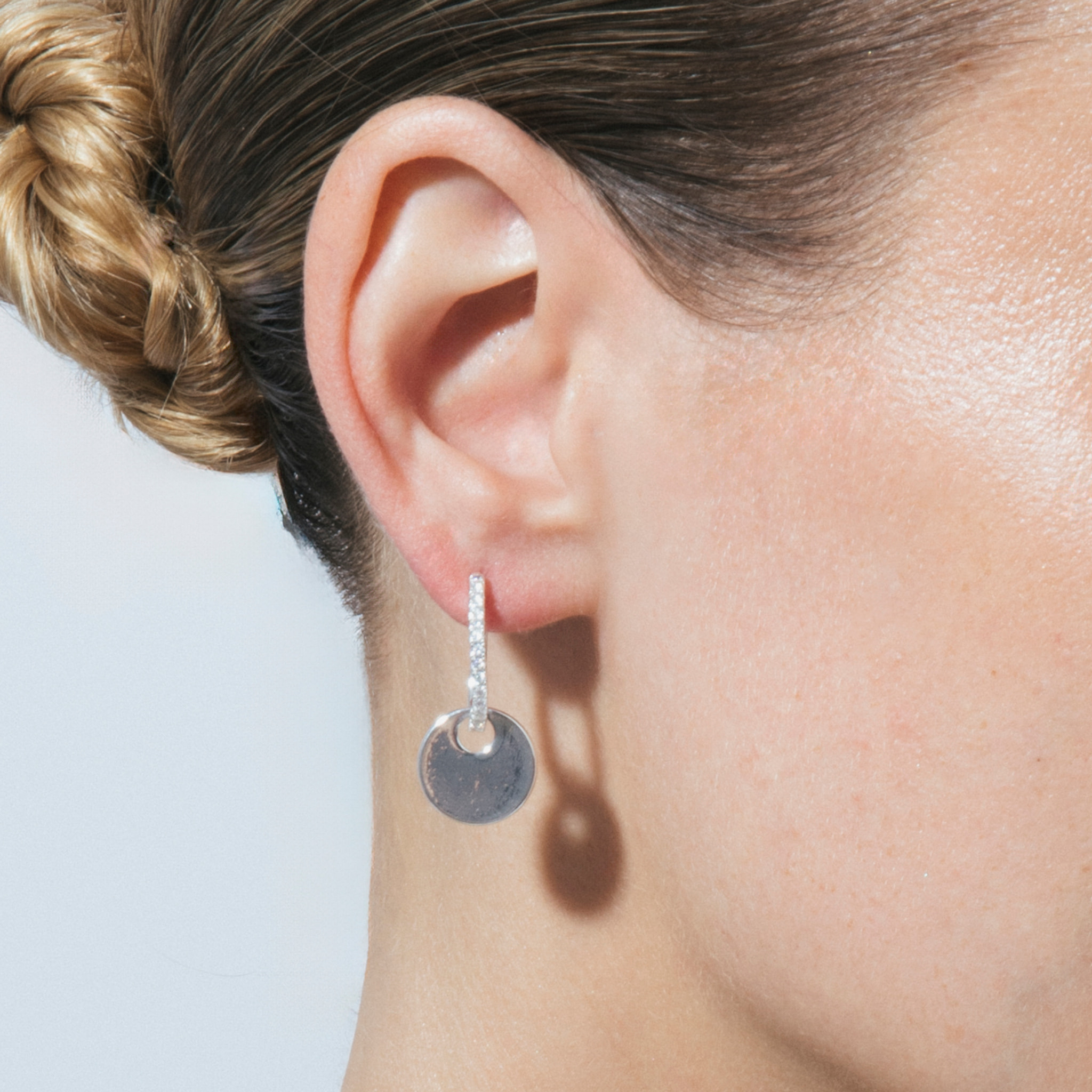 Pendientes acabado en Plata de Ley 925