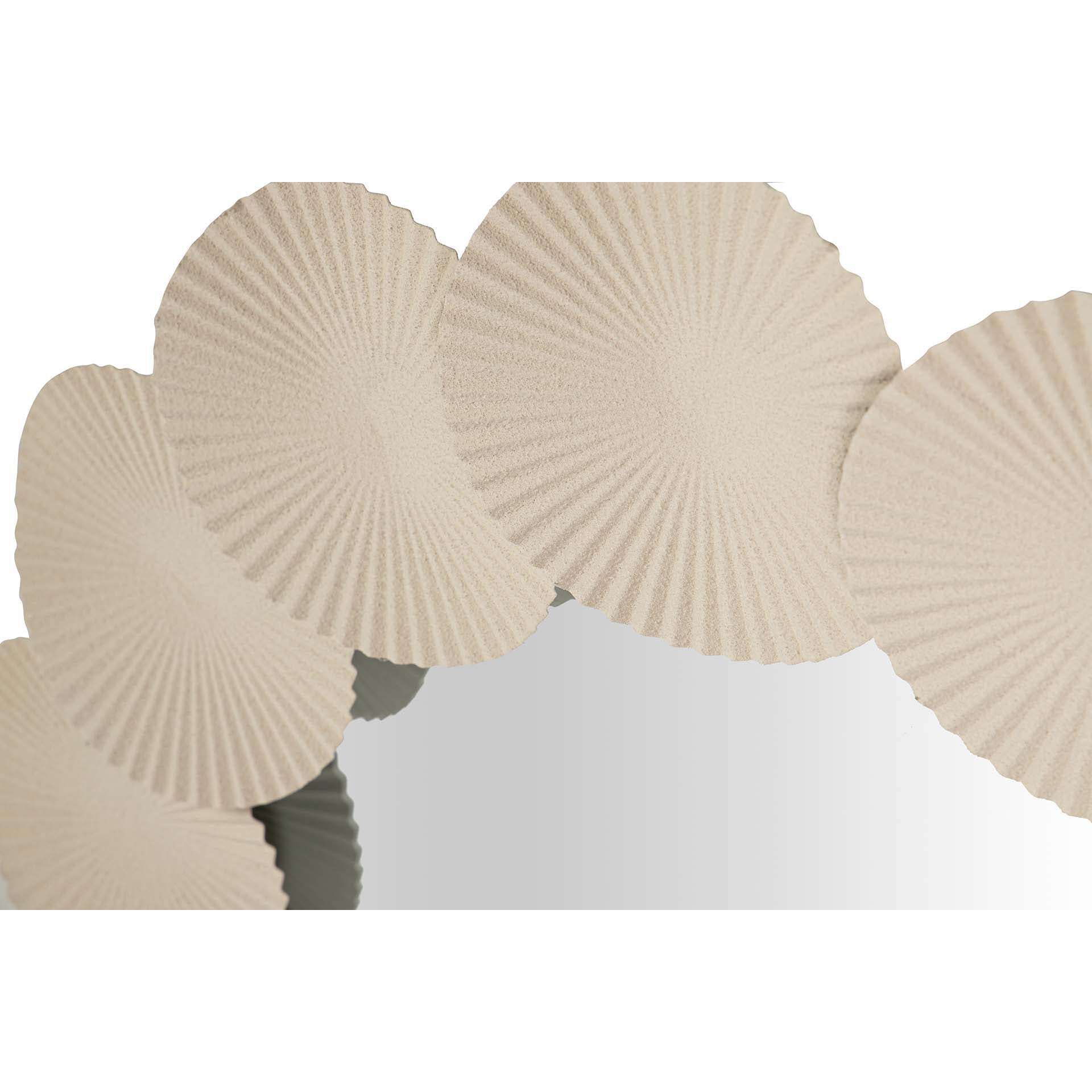 Espejo Metal Redondo Beige 75x4x75 Cm