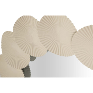 Espejo Metal Redondo Beige 75x4x75 Cm
