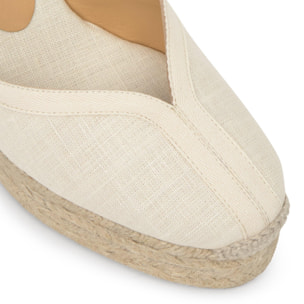 Alpargata Carmen cuña de yute 11cm doble plataforma