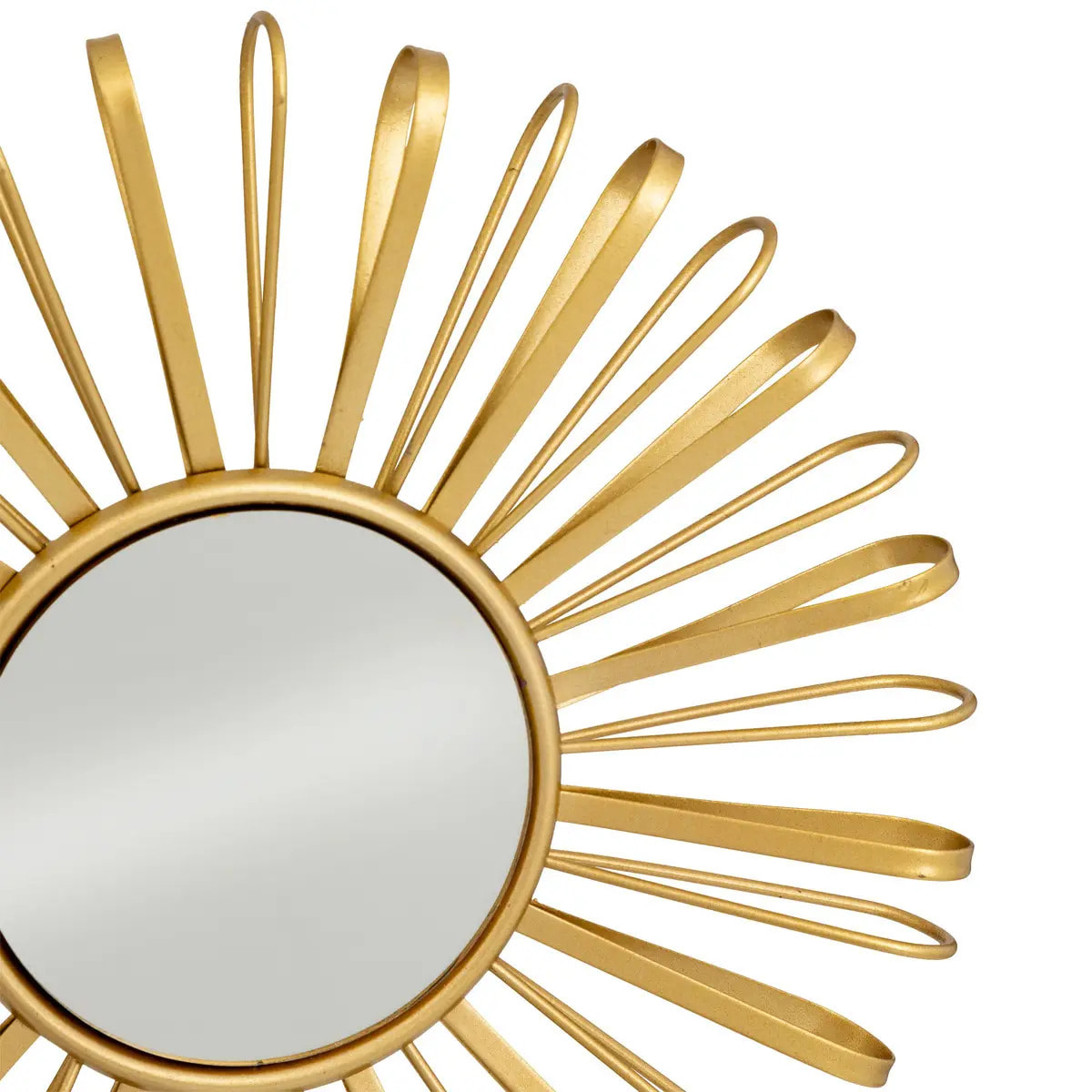 3 miroirs "Warren" doré D24,5cm