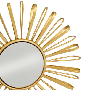 3 miroirs "Warren" doré D24,5cm