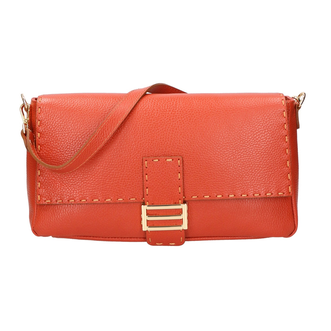 Borsa a spalla da donna - Modello Walda - Vera pelle - 34.0 x 17.5 x 10.0 cm