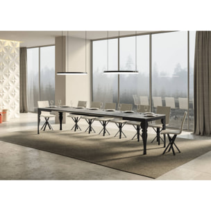 Table Paxon Evolution Dessus Ciment 90x160 Allongée 420 cadre Anthracite