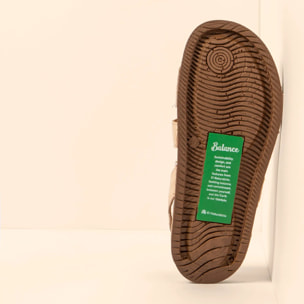 Sandalias N5791 NOBUCK LAVADO CREAM / BALANCE color Cream