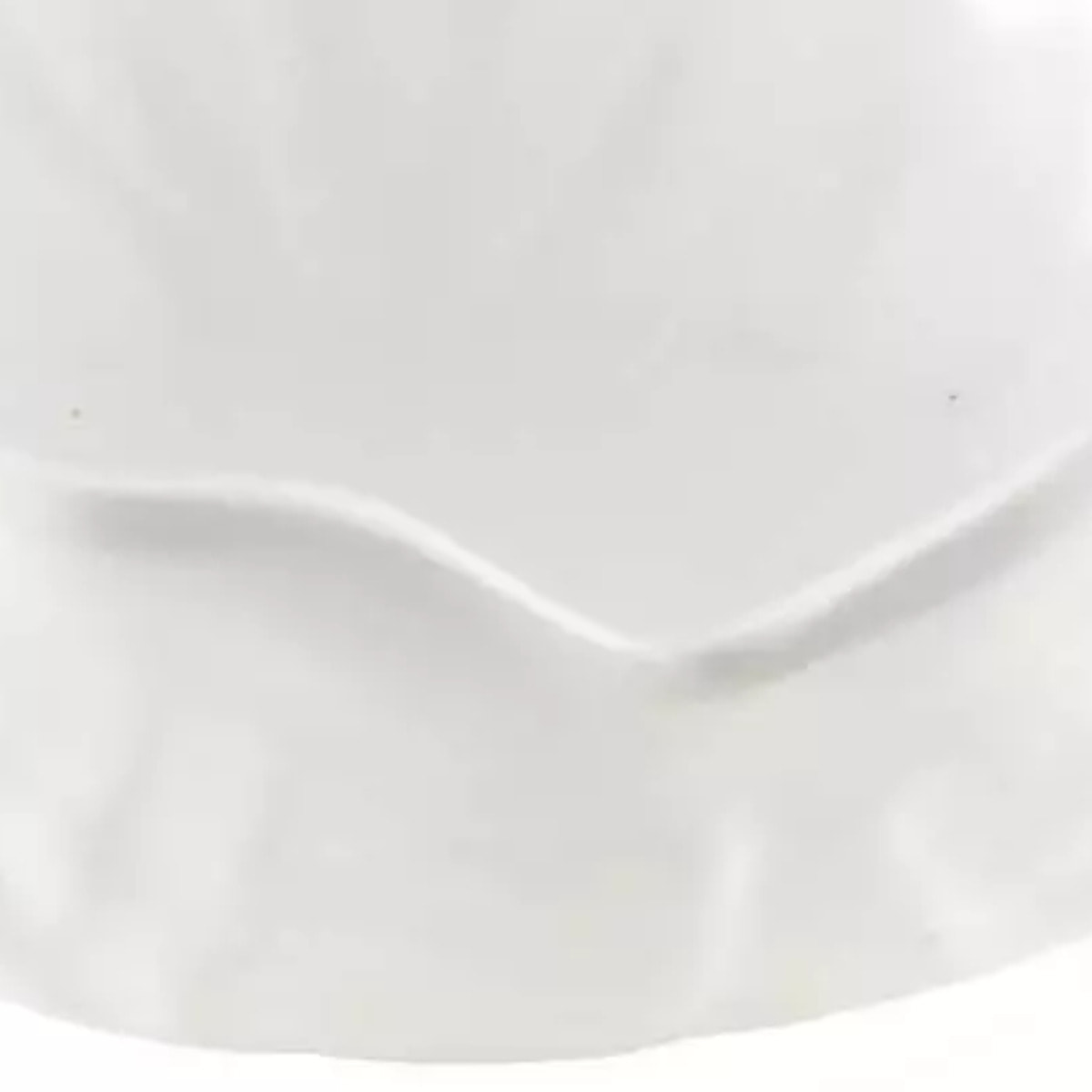 Lot de 6 Assiette creuse blanche en mélamine 17.5x17.5x5cm