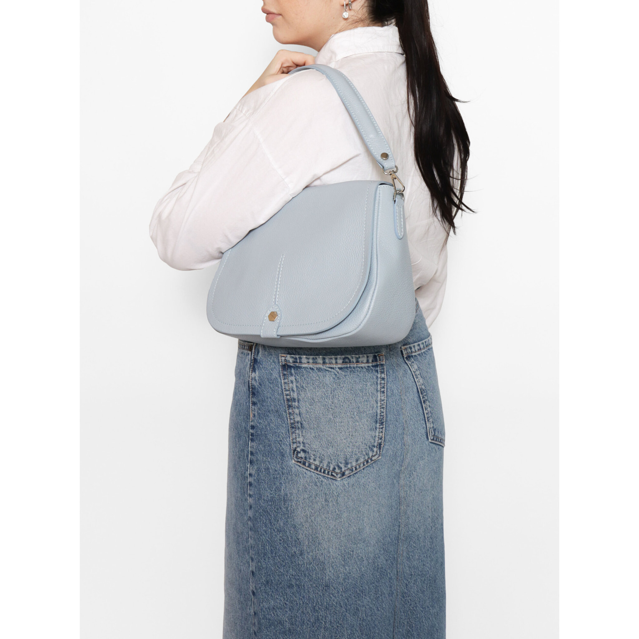 Borsa a spalla Sabina da donna In Vera pelle Made in Italy 29x20x11 cm