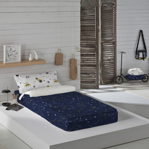 Cool Kids - Saco Nórdico Estampado - Infantil - Con cremallera - Incluye 1 Funda de Almohada - 100% Algodón - Sven