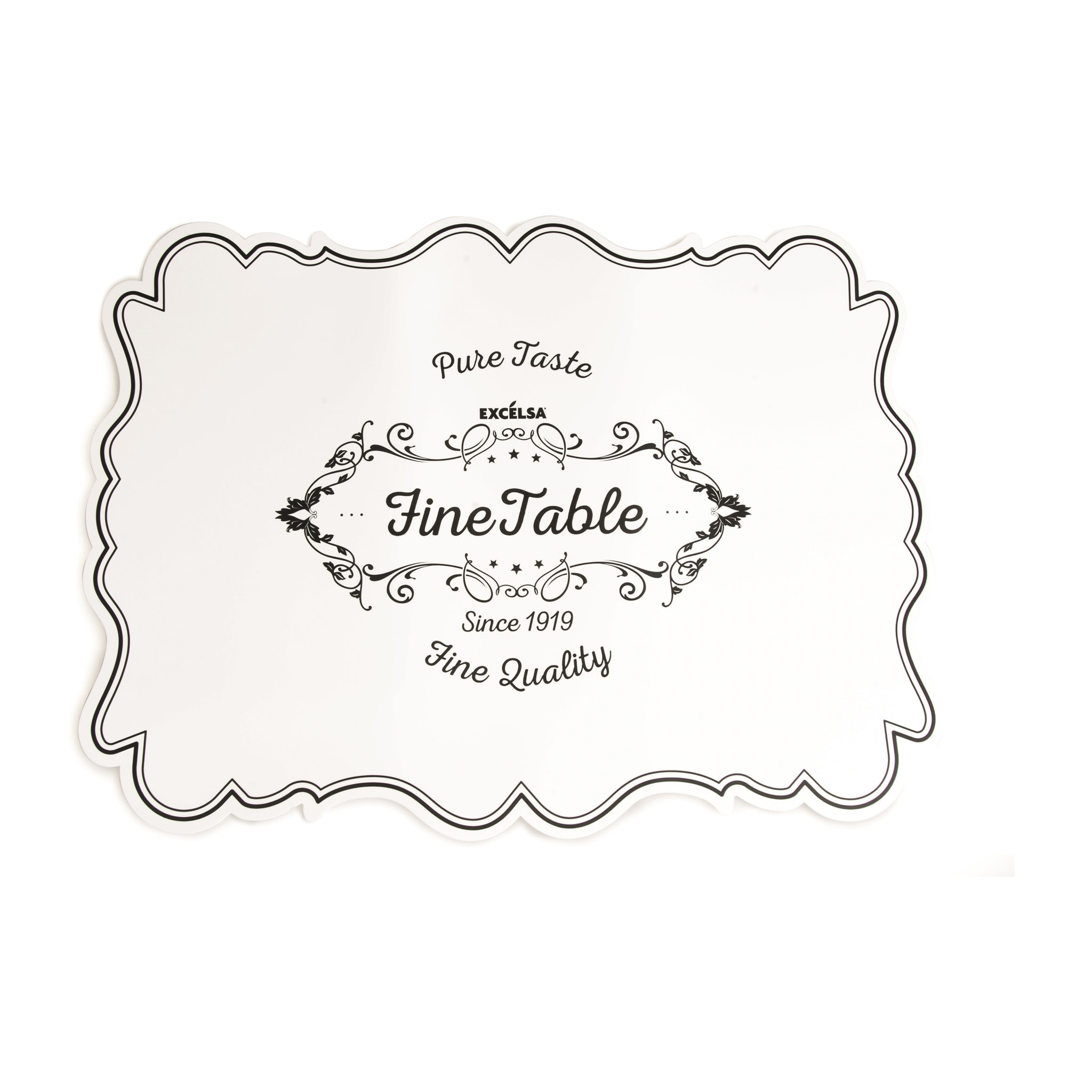 Set de 6 sets de table rectangulaires Excelsa – Fine Quality, Polypropylène Blanc