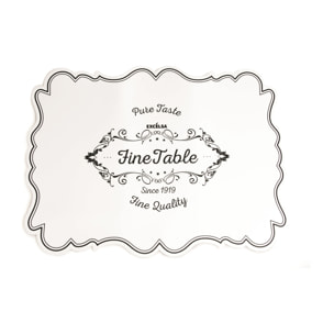 Set de 6 sets de table rectangulaires Excelsa – Fine Quality, Polypropylène Blanc