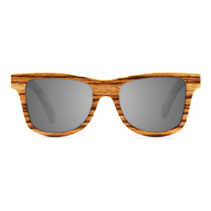 Gafas de sol KAU WASHINGTON - De rayas madera marrón / Ahumada