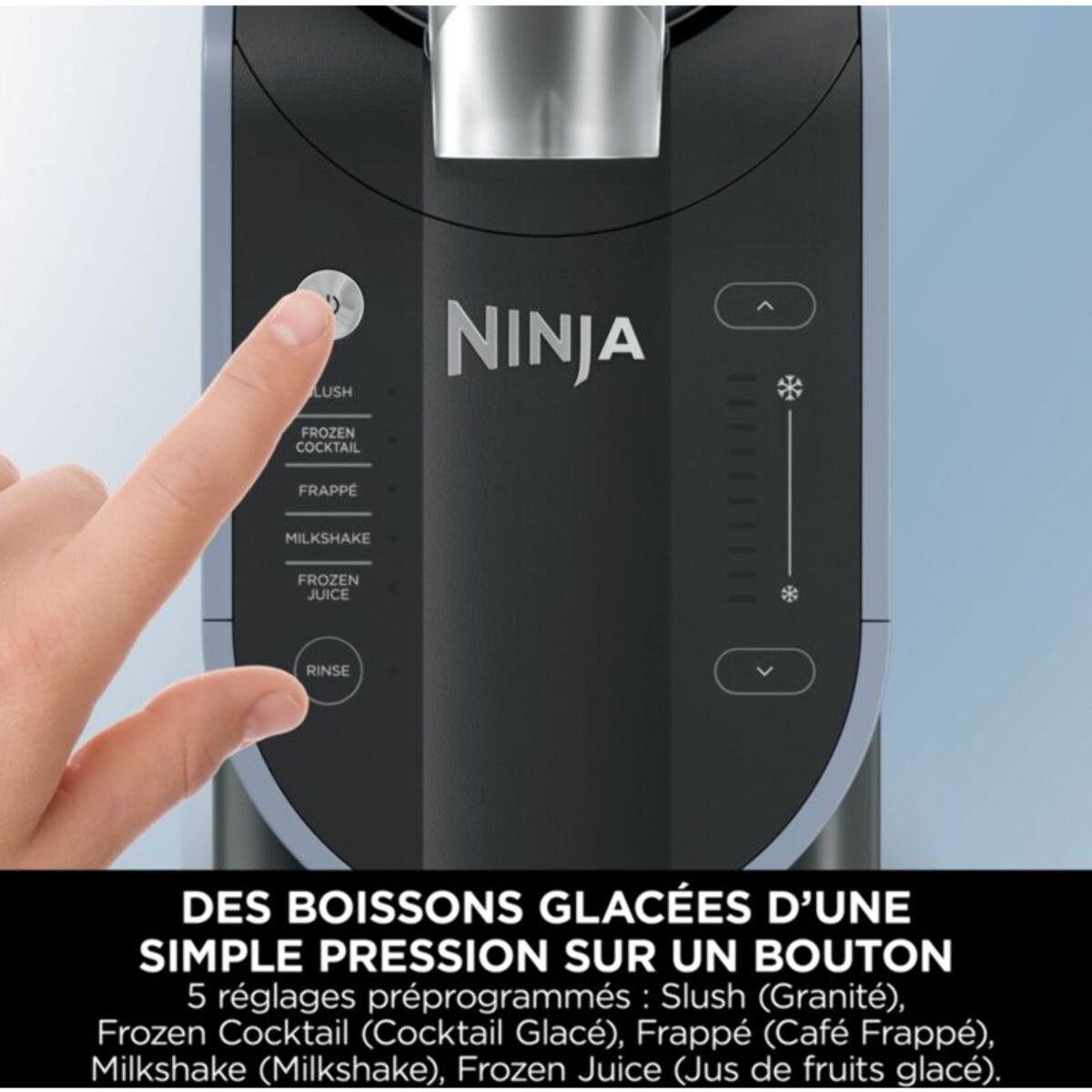 Machine à granita NINJA Slushi FS301EU Granités, Cocktails Glacés, Milkshakes, 5 Programmes, 2.5L, Maintien au Froid 12H